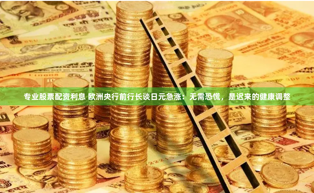 专业股票配资利息 欧洲央行前行长谈日元急涨：无需恐慌，是迟来的健康调整